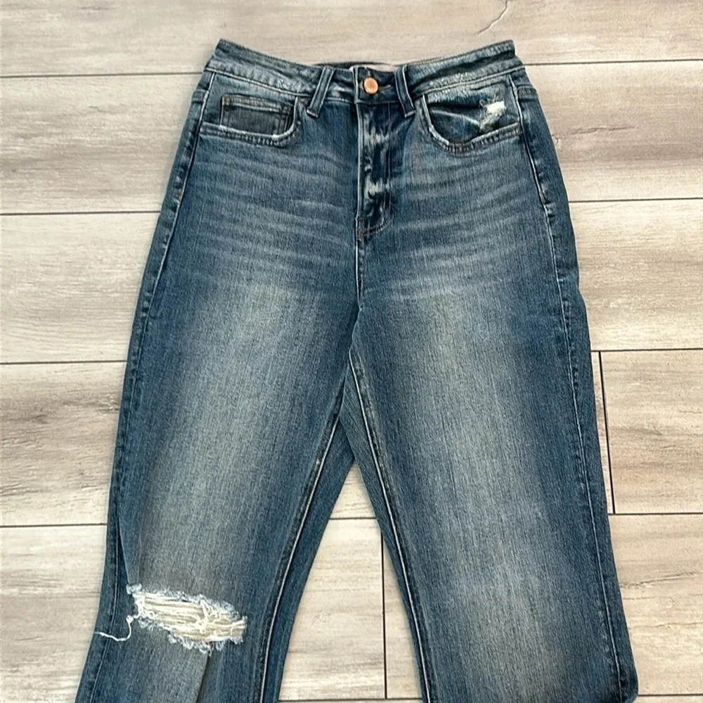 Flying Monkey relaxed straight crop jeans size 26 NWT